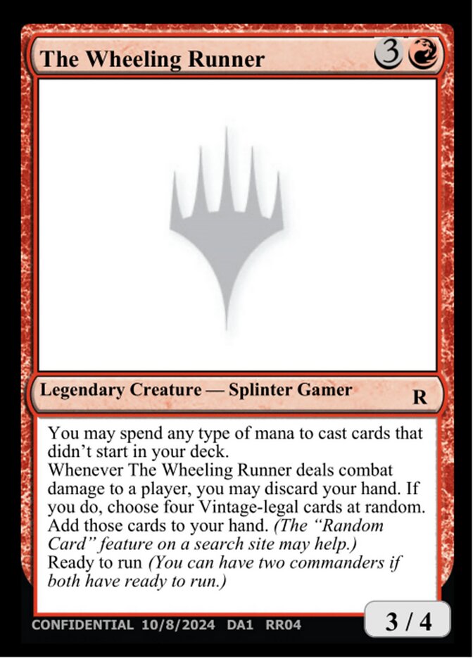 The Wheeling Runner (RR04d) - Unknown Event (UNK)