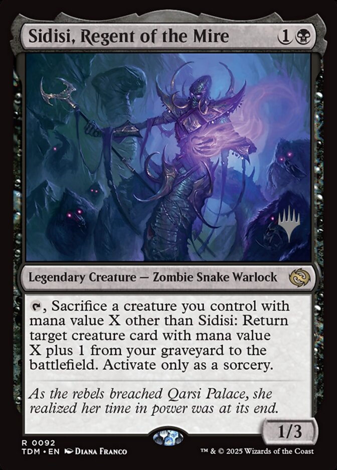 Sidisi, Regent of the Mire (92p) - Tarkir: Dragonstorm Promos (PTDM)