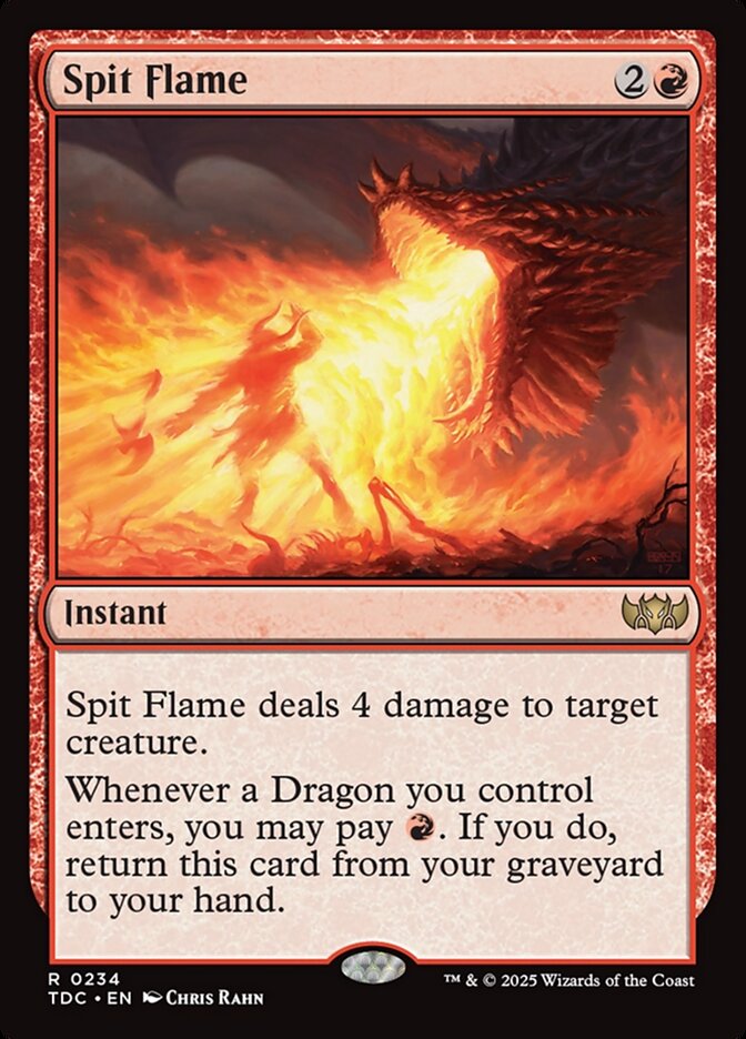 Spit Flame (234) - Tarkir: Dragonstorm Commander (TDC)