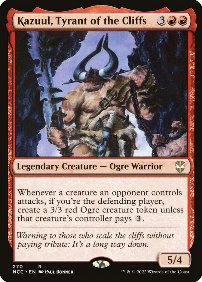 Kazuul, Tyrant of the Cliffs (270) - New Capenna Commander (NCC)
