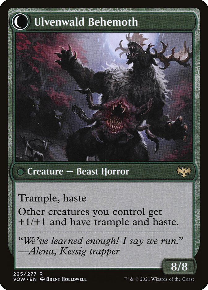 Ulvenwald Oddity // Ulvenwald Behemoth (225) - Innistrad: Crimson Vow (VOW)