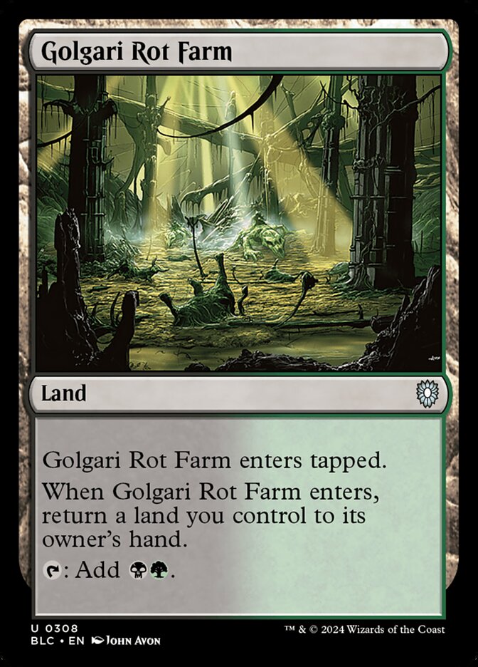 Golgari Rot Farm (308) - Bloomburrow Commander (BLC)
