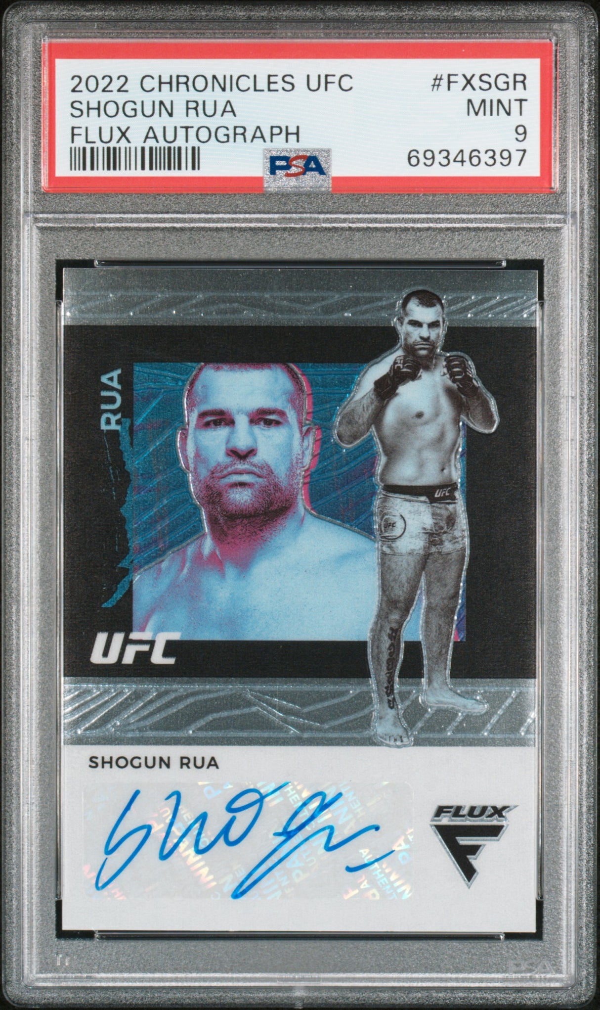 2022 Panini Flux Shogun Rua Flux Auto PSA 9