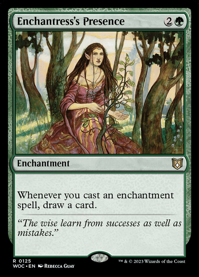 Enchantress's Presence (125) - Wilds of Eldraine Commander (WOC)