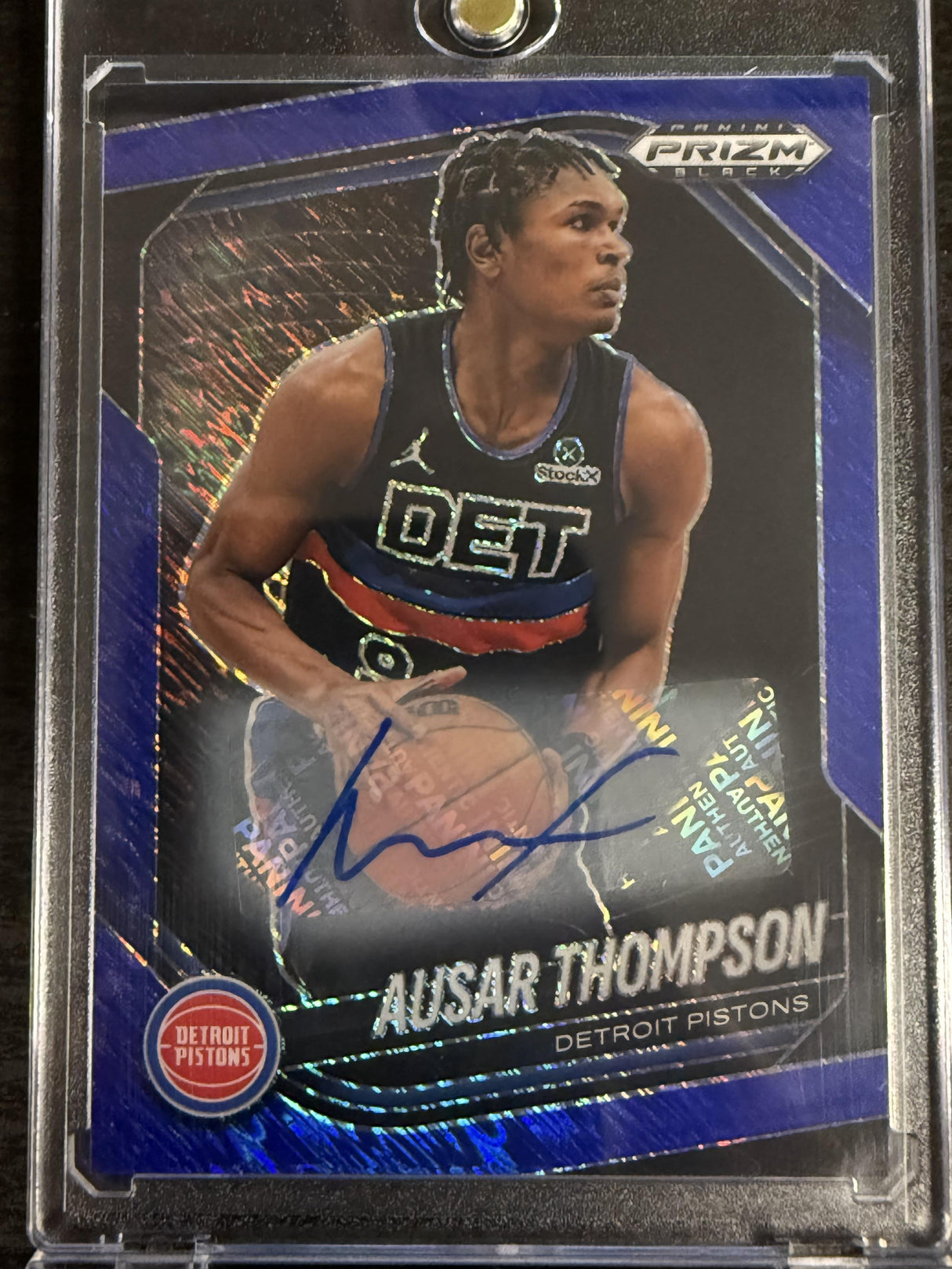 2024-25 Prizm Black Ausar Thompson Blue Shimmer /25