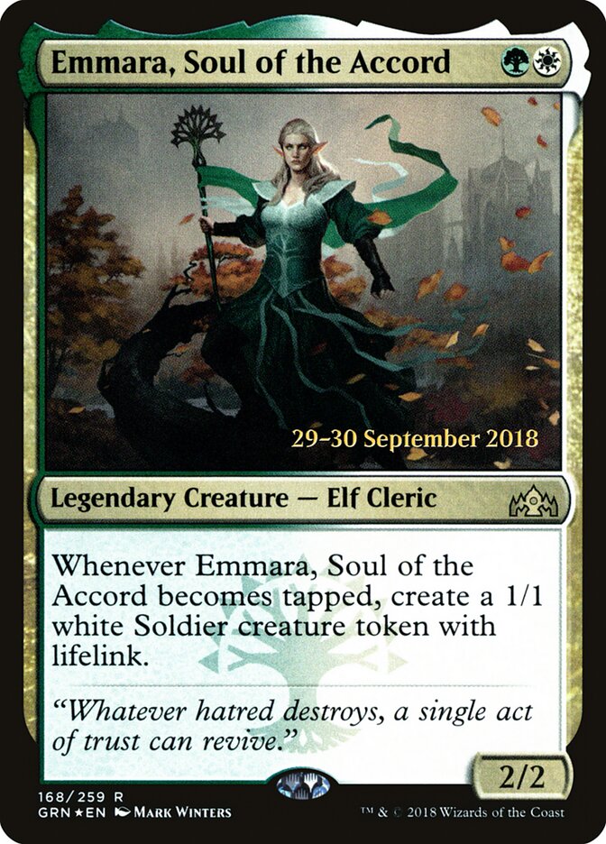 Emmara, Soul of the Accord (168s) - Guilds of Ravnica Promos (PGRN)