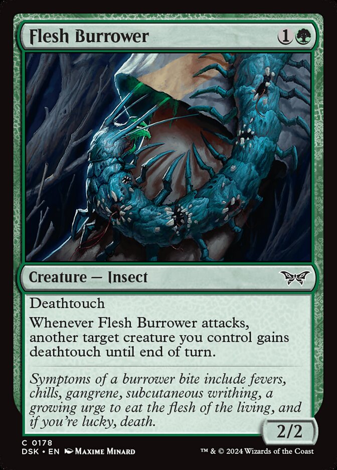 Flesh Burrower (178) - Duskmourn: House of Horror (DSK)