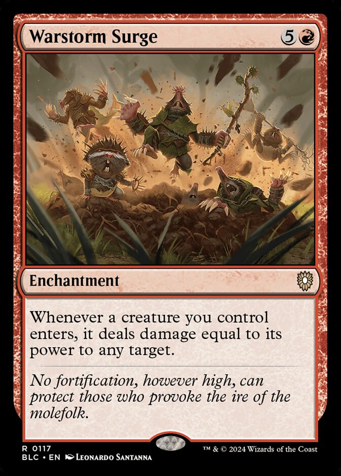 Warstorm Surge (117) - Bloomburrow Commander (BLC)