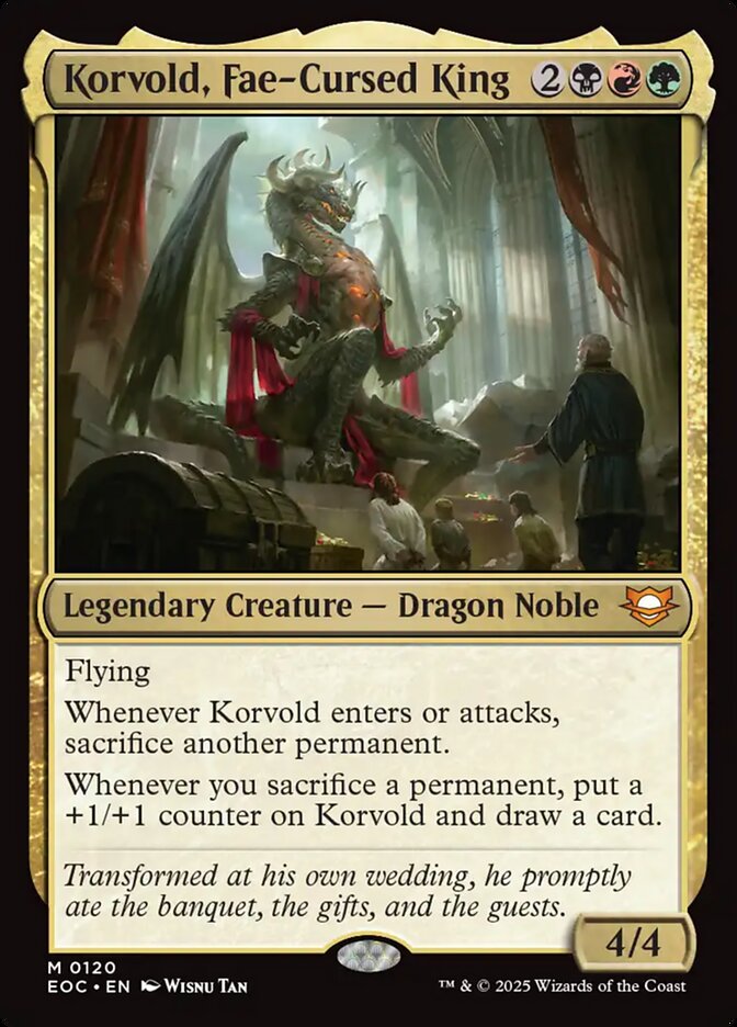 Korvold, Fae-Cursed King (120) - Edge of Eternities Commander (EOC)