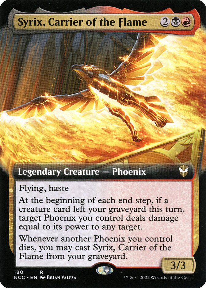 Syrix, Carrier of the Flame (180) - New Capenna Commander (NCC)