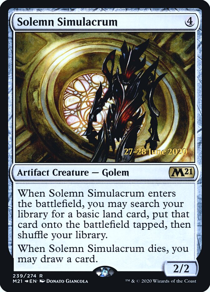 Solemn Simulacrum (239s) - Core Set 2021 Promos (PM21)