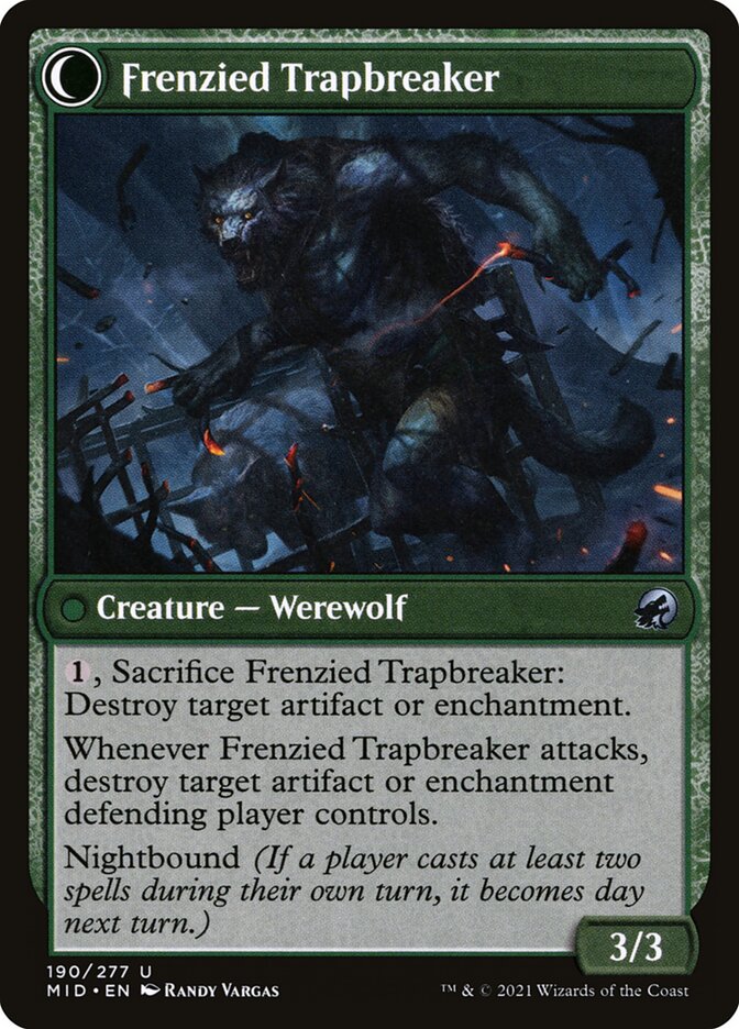 Outland Liberator // Frenzied Trapbreaker (190) - Innistrad: Midnight Hunt (MID)