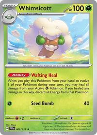 Whimsicott (8) - SV: Prismatic Evolutions (PRE)