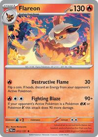 Flareon (13) - SV: Prismatic Evolutions (PRE)
