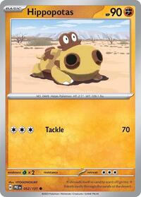 Hippopotas (52) - SV: Prismatic Evolutions (PRE)