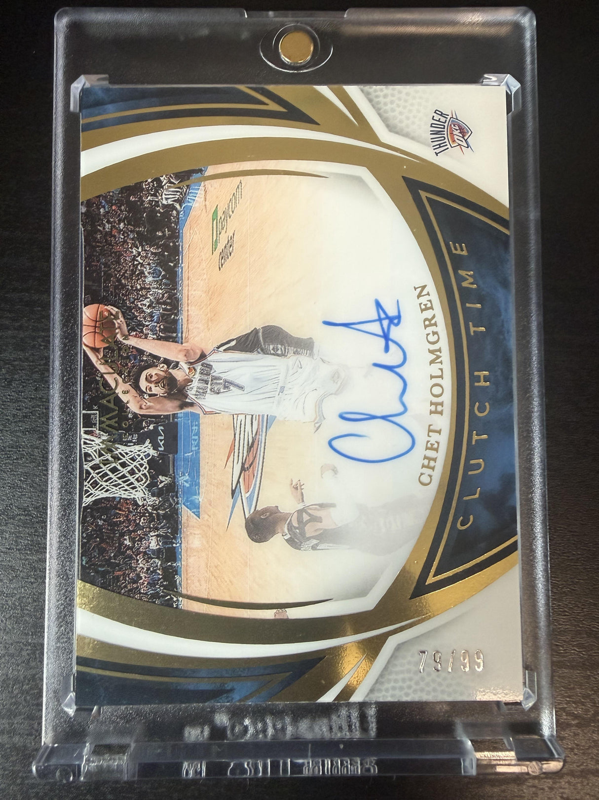 2024-25 Panini Immaculate Chet Holmgren Clutch Time Auto /99