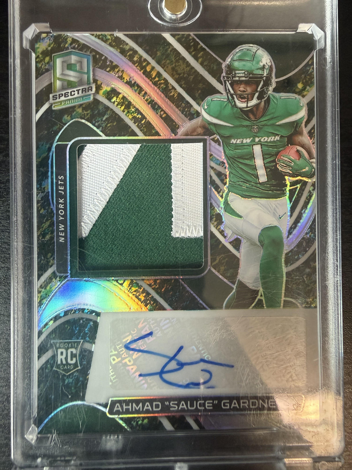 2022 Panini Spectra Ahmad "Sauce" Gardner Neon Splatter /8