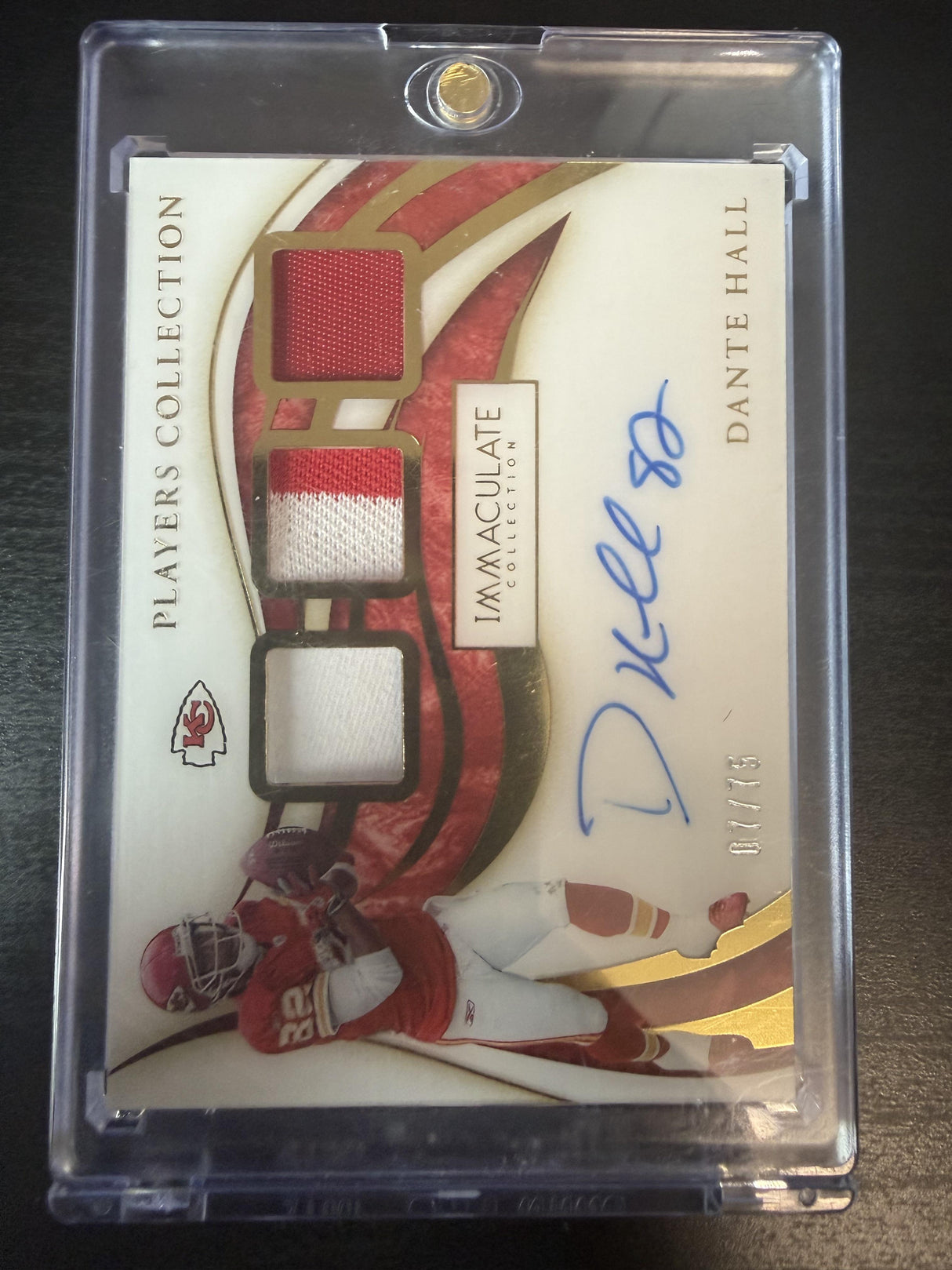2020 Immaculate Dante Hall Players Collection Auto /75