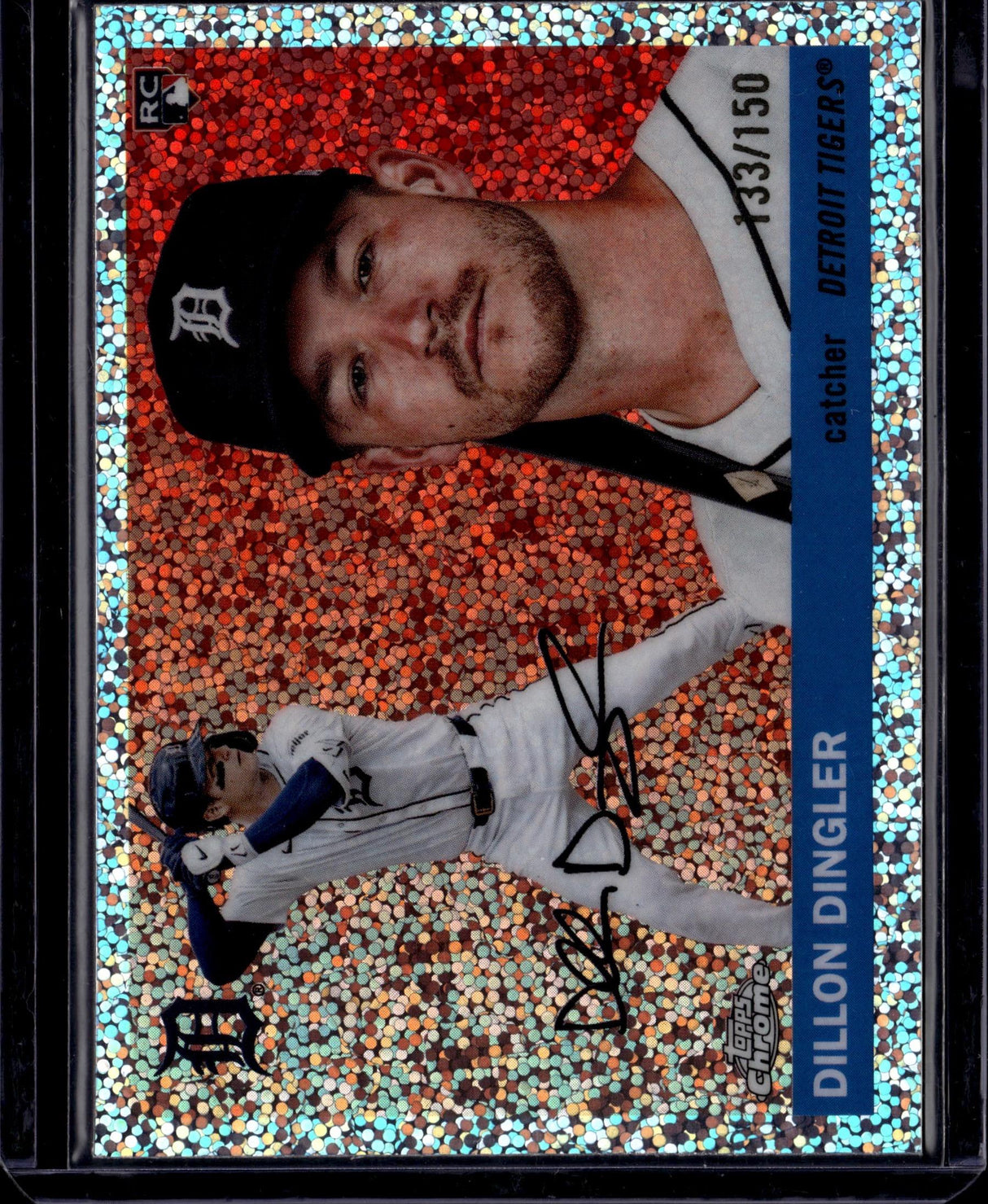 2025 Topps Chrome Platinum Dillon Dingler Speckle Refractor /150