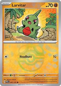 Larvitar (Master Ball Pattern) (47) - SV: Prismatic Evolutions (PRE)