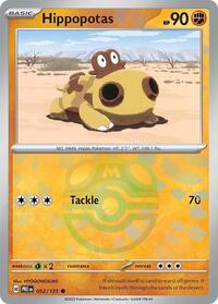 Hippopotas (52) - SV: Prismatic Evolutions (PRE)
