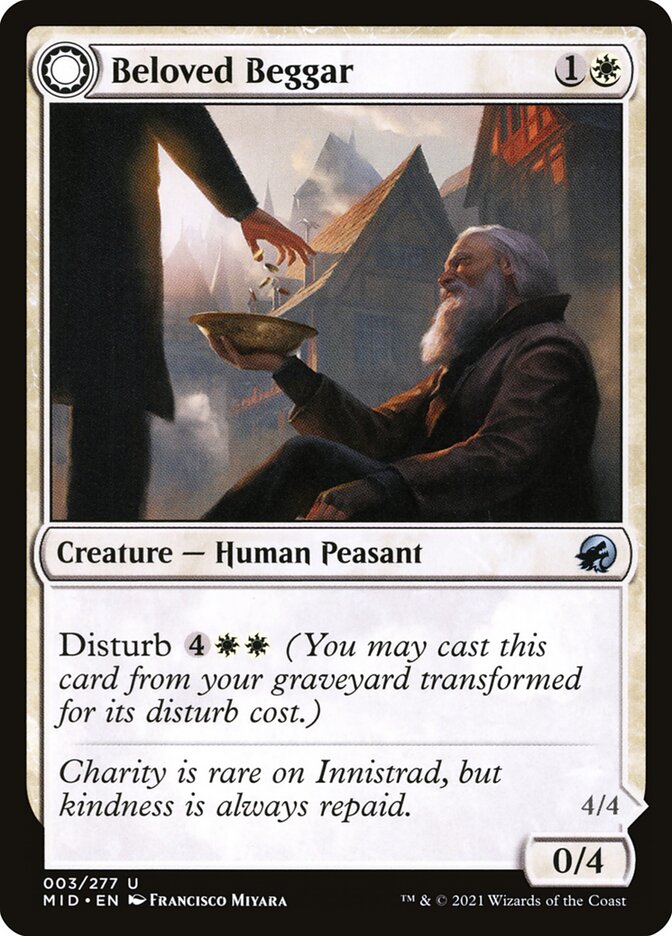 Beloved Beggar // Generous Soul (3) - Innistrad: Midnight Hunt (MID)