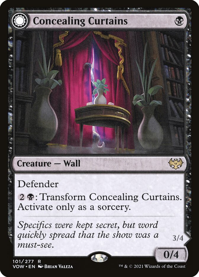 Concealing Curtains // Revealing Eye (101) - Innistrad: Crimson Vow (VOW)