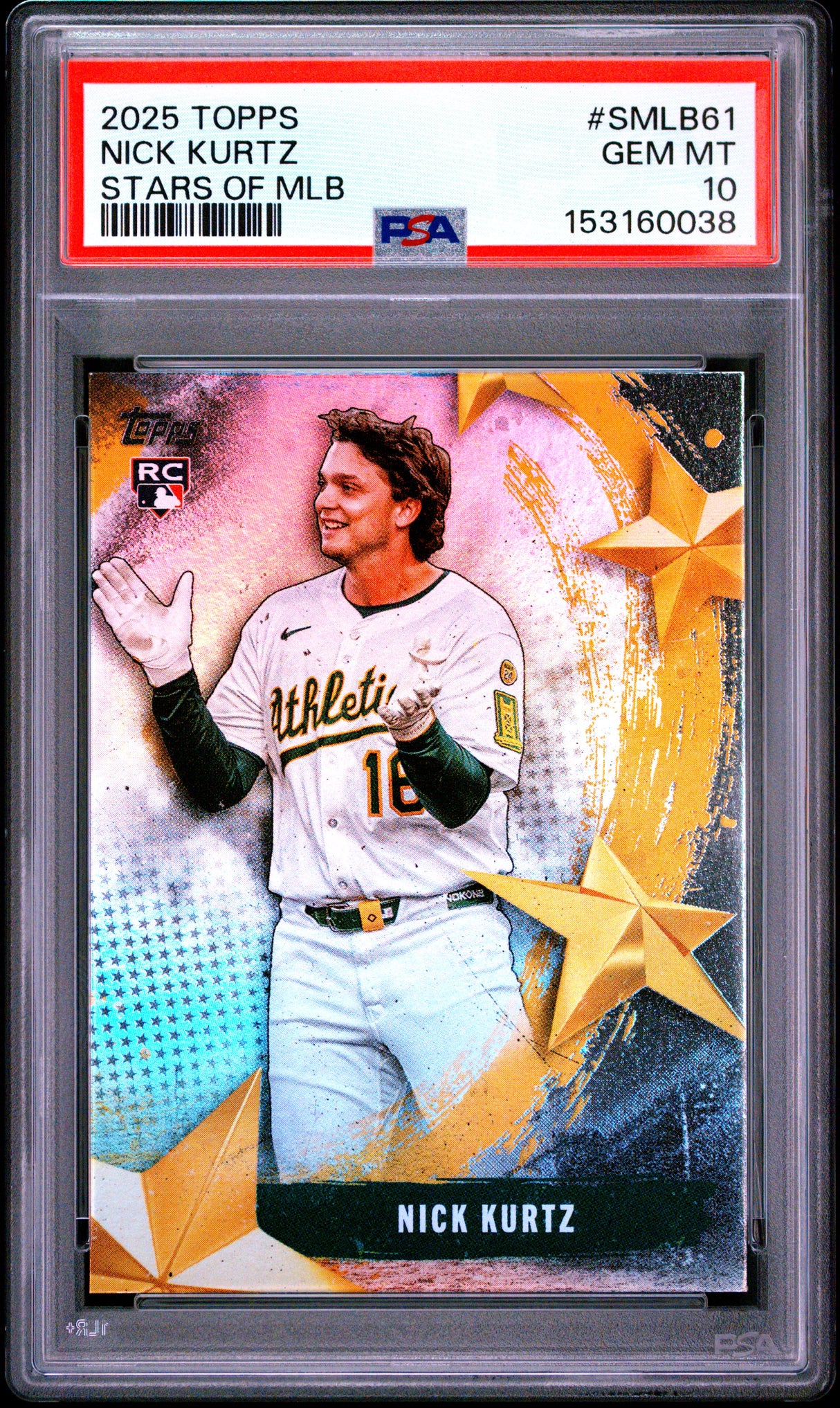 2025 Topps Stars Of Mlb #SMLB61 Nick Kurtz Update PSA 10