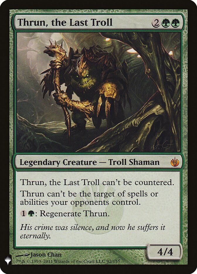 Thrun, the Last Troll (MBS-92) - The List (PLST)