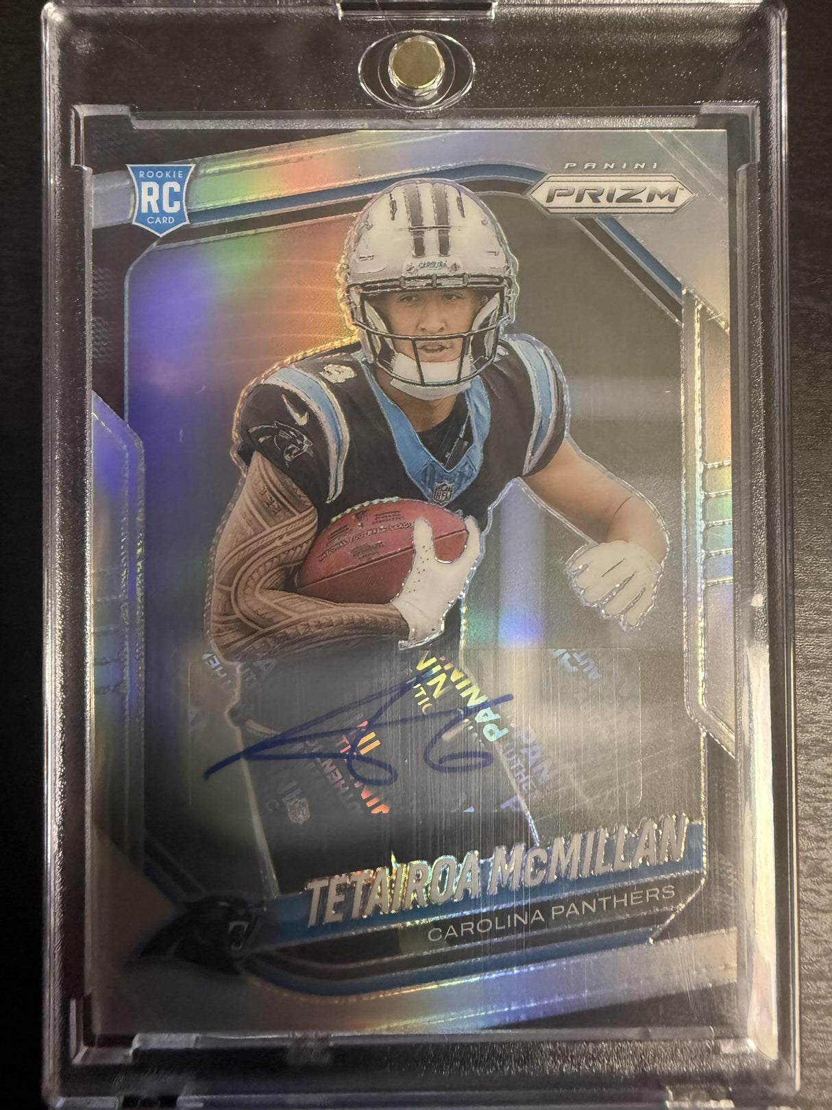 2025 Panini Prizm #311 Tetairoa McMillan Prizm Autographs Silver