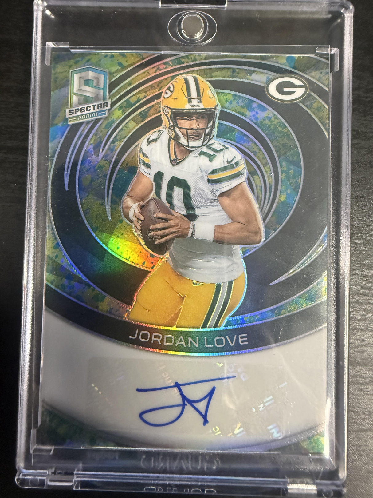 2023 Panini Spectra Jordan Love Neon Splatter Auto /8