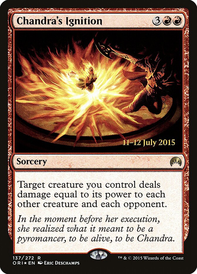 Chandra's Ignition (137s) - Magic Origins Promos (PORI)