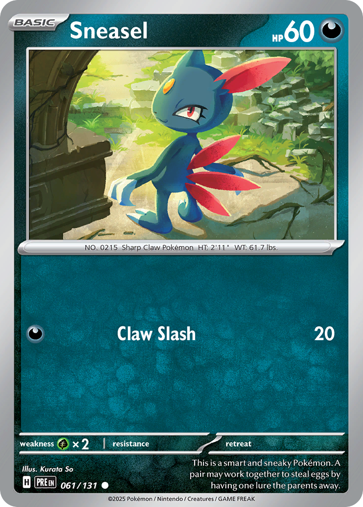 Sneasel (61/131) - Prismatic Evolutions (PRE)