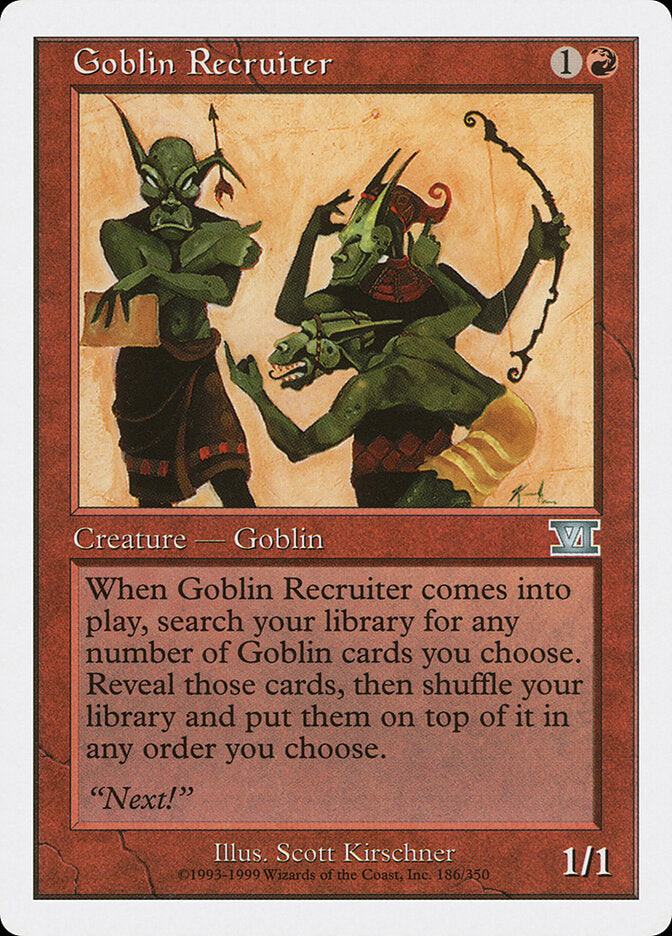 Goblin Recruiter (186) - Classic Sixth Edition (6ED)