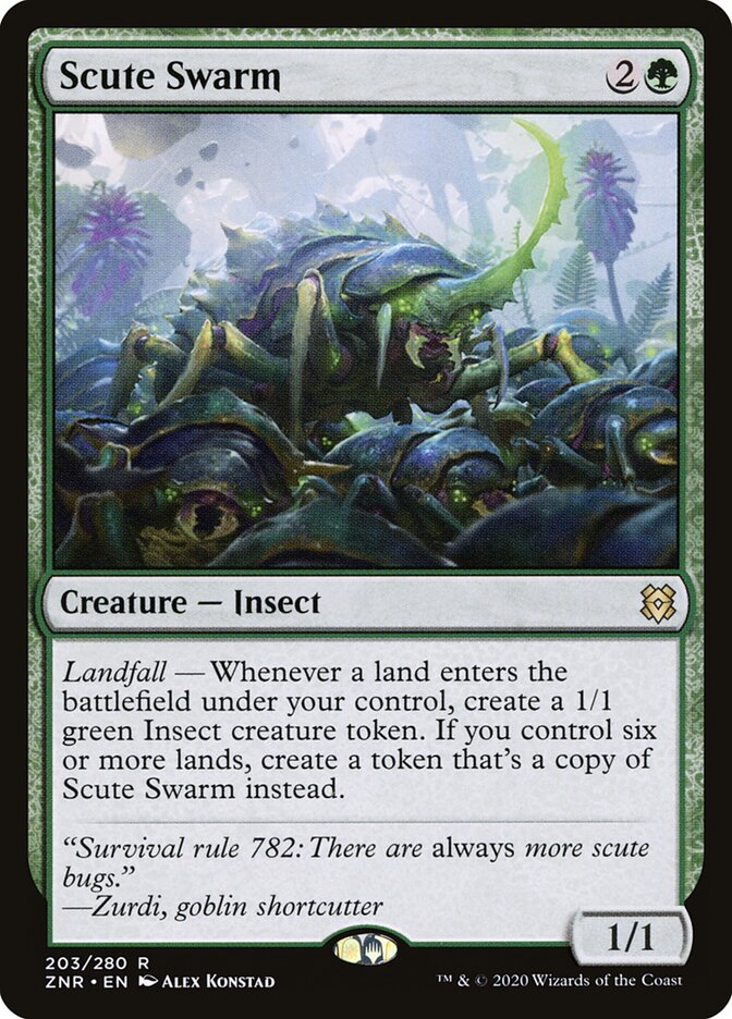 Scute Swarm (203) - Zendikar Rising (ZNR)