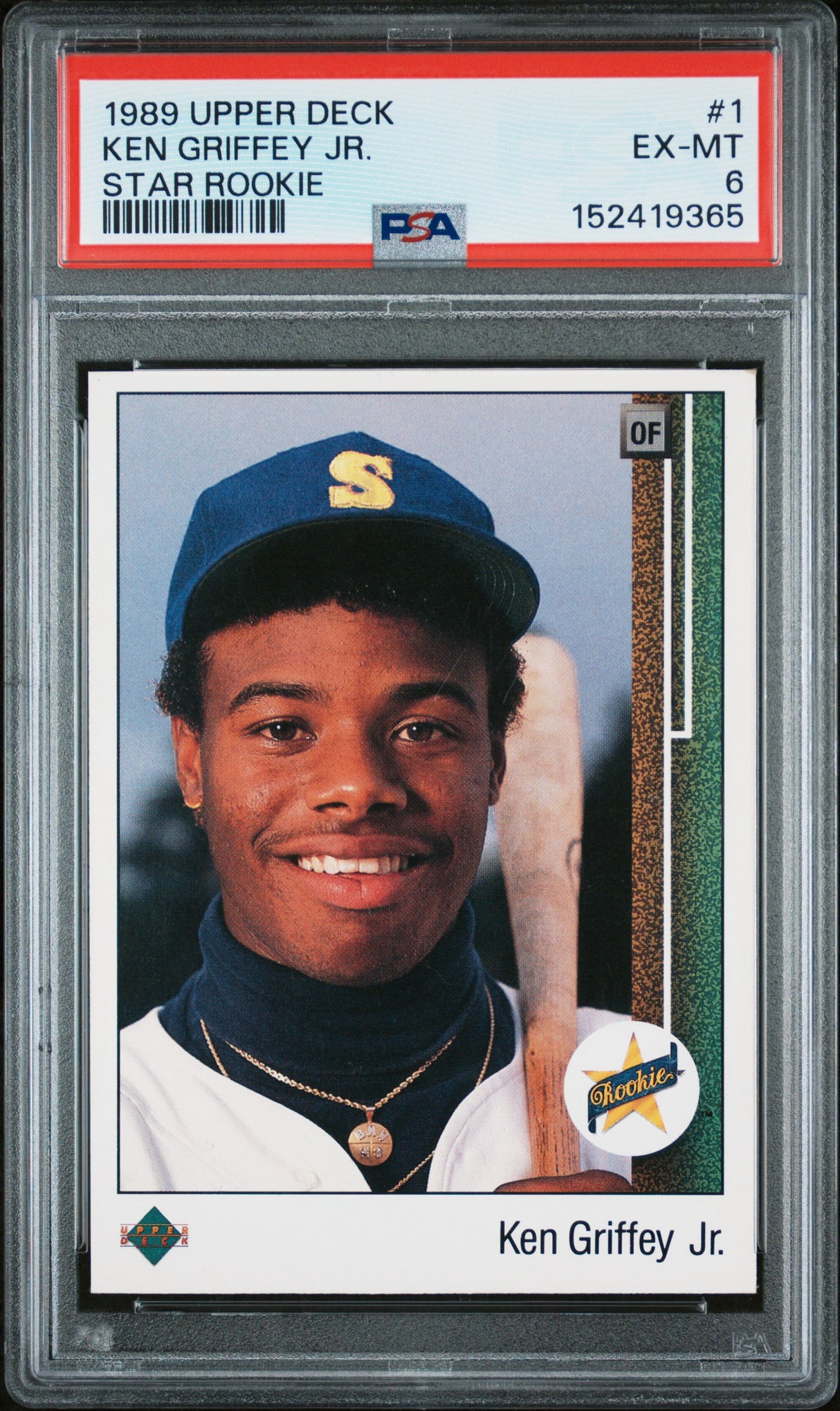 1989 Upper Deck #1 Ken Griffey Jr. Star Rookie PSA 6