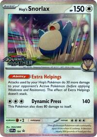 Hop's Snorlax - 184 (Prerelease) (184) - SV: Scarlet & Violet Promo Cards (SVP)