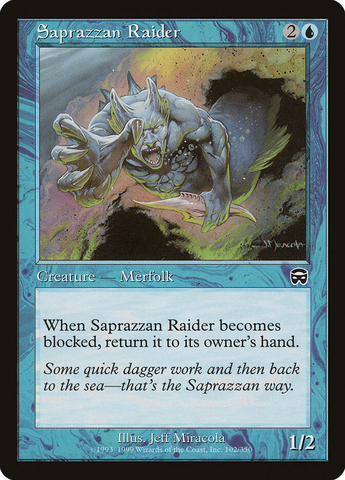 Saprazzan Raider (102) - Mercadian Masques (MMQ)