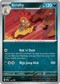 Scrafty - 188 (Cosmos Holo) (188) - SV: Scarlet & Violet Promo Cards (SVP)