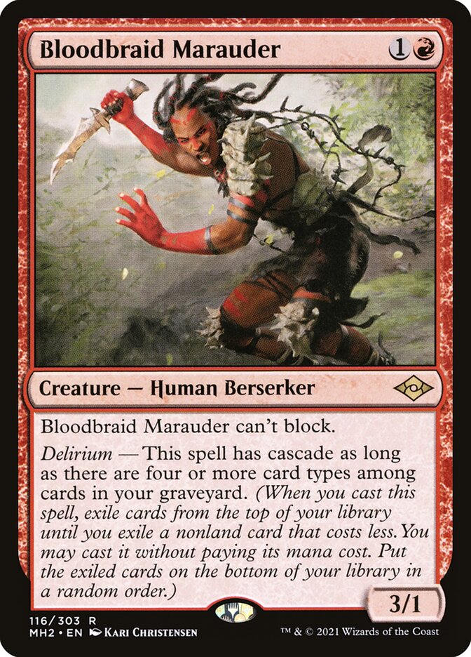Bloodbraid Marauder (116) - Modern Horizons 2 (MH2)