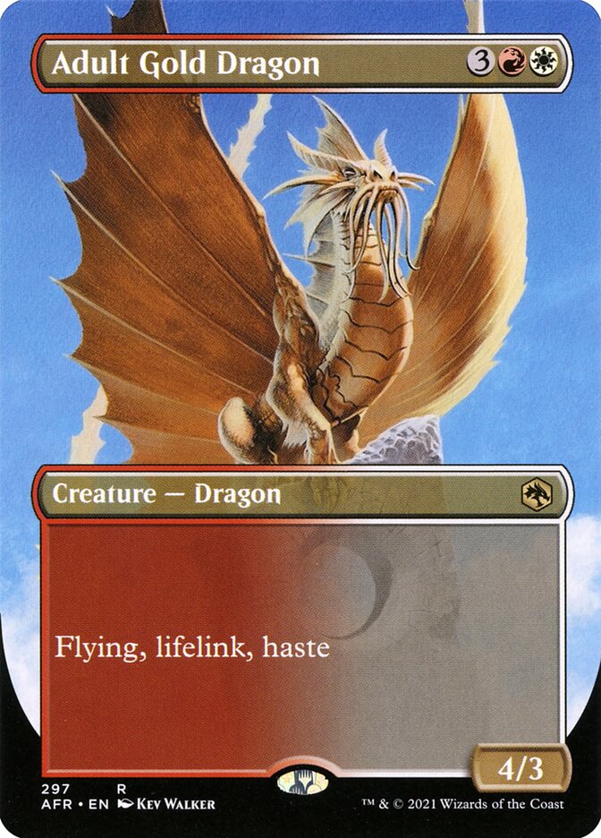 Adult Gold Dragon (297) - Adventures in the Forgotten Realms (AFR)