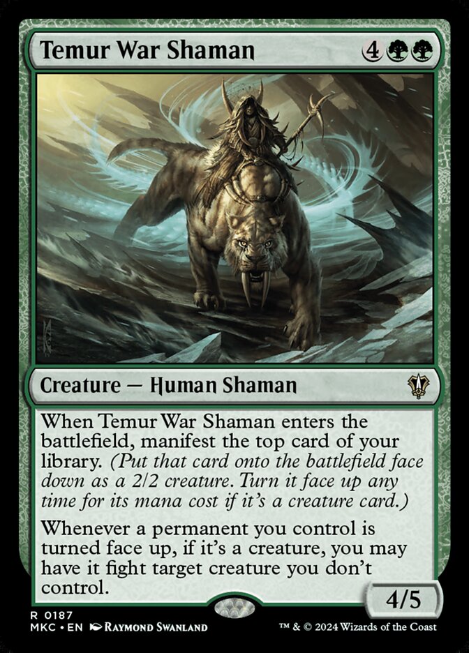 Temur War Shaman (187) - Murders at Karlov Manor Commander (MKC)