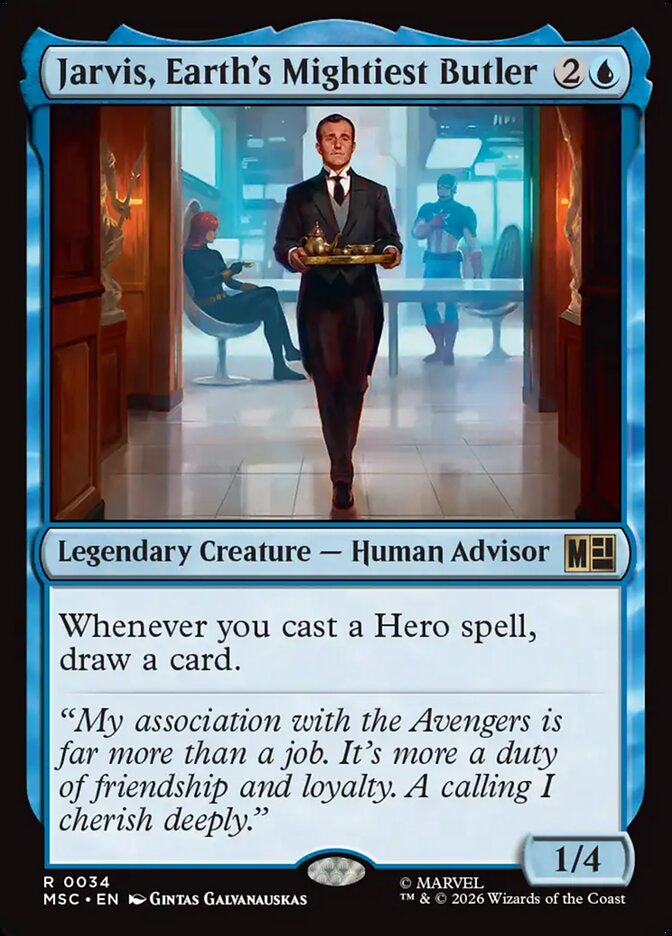 Jarvis, Earth's Mightiest Butler (34) - Marvel Super Heroes Commander (MSC)