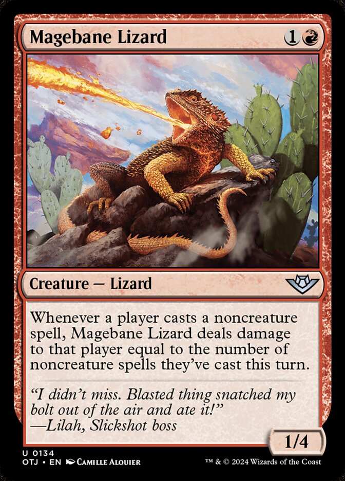 Magebane Lizard (134) - Outlaws of Thunder Junction (OTJ)