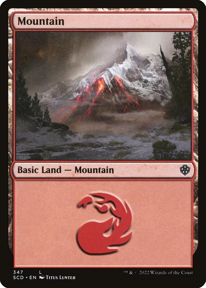 Mountain (347) - Starter Commander Decks (SCD)