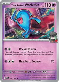 Team Rockets Wobbuffet (82) - SV10: Destined Rivals (DRI)