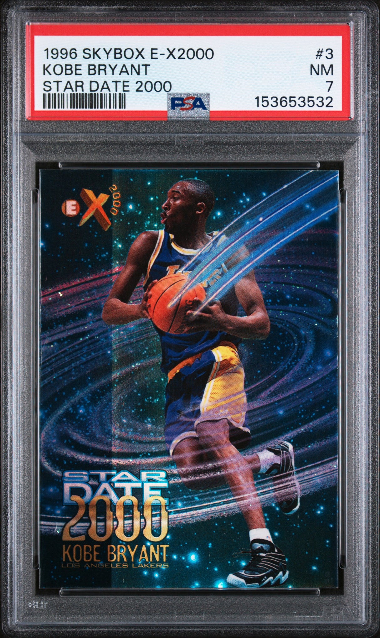 1996 Skybox E-X2000 Star Date 2000 #3 Kobe Bryant Star Date 2000 PSA 7