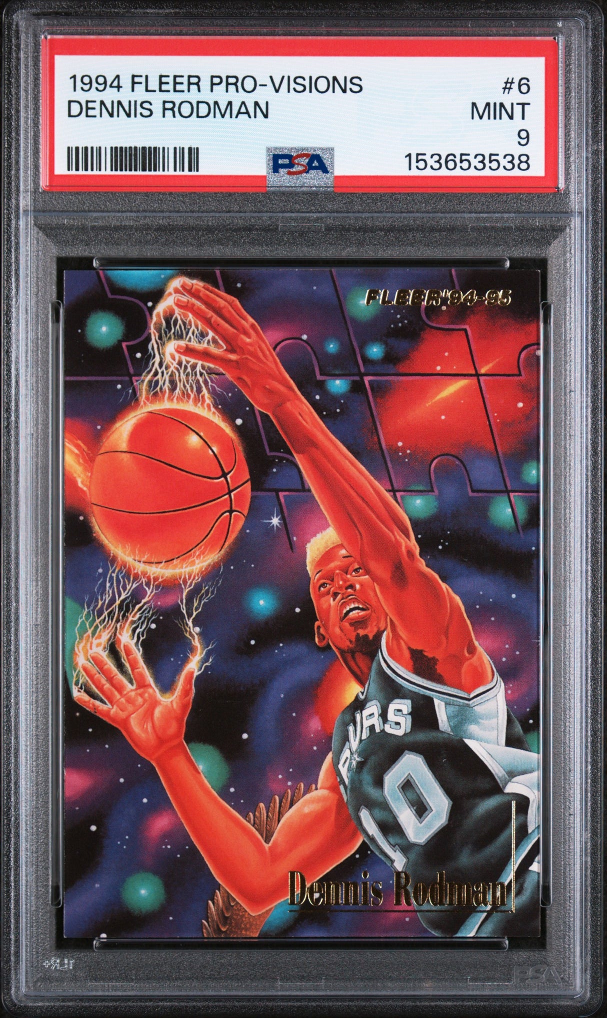 1994 Fleer Pro-Visions #6 Dennis Rodman PSA 9