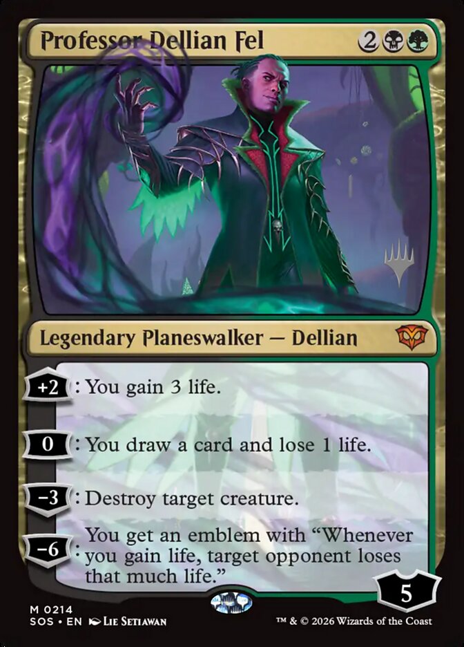 Professor Dellian Fel (214p) - Secrets of Strixhaven Promos (PSOS)