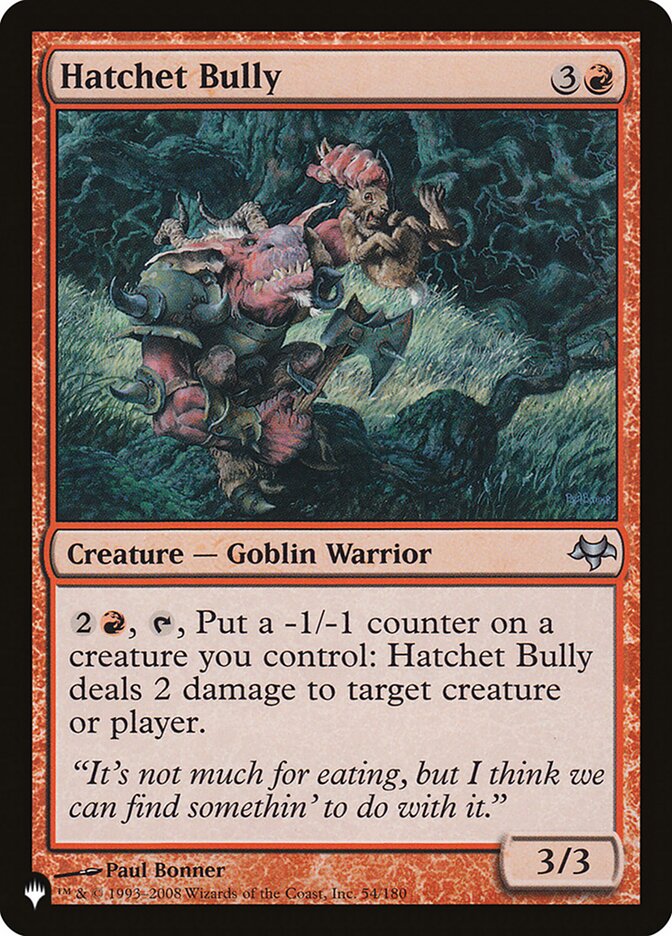 Hatchet Bully (EVE-54) - The List (PLST)